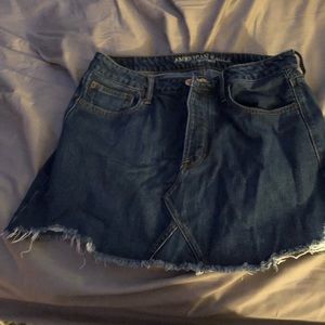 Jean mini skirt